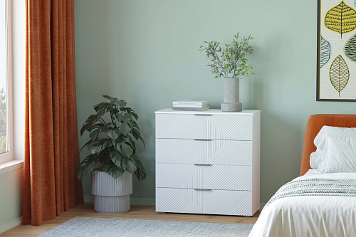 Комод Салерно NEW 4 Белый - фото 1