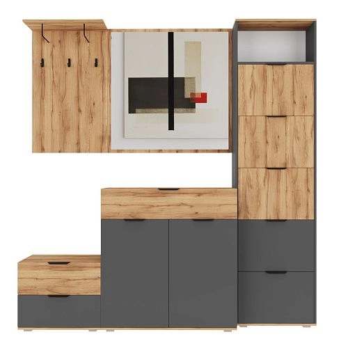 Прихожая Санти 2 Графит - фото 4