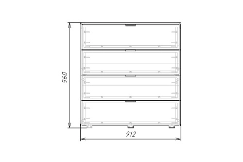 Комод Салерно NEW 4 Аквамарин - фото 4