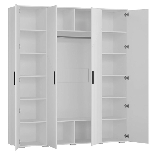 Шкаф распашной Синтра 4 Белый - фото 4