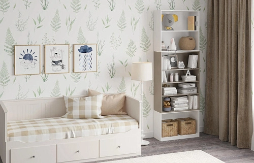 Стеллаж Олли-3 Кобальт Серый - фото 1