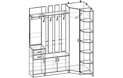 Прихожая Горизонт-13М - фото 2