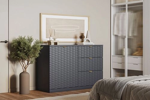 Комод Тоди-3 Графит - фото 1