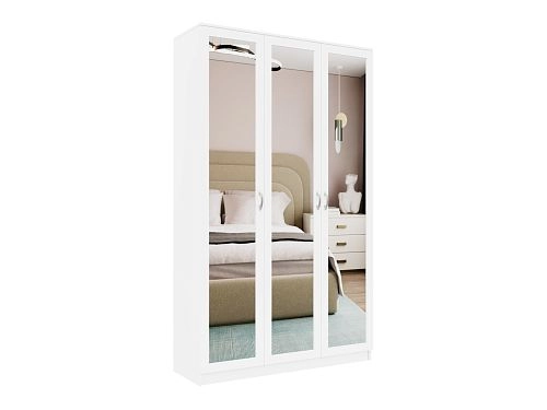 Шкаф распашной Стелла-4 Белый - фото 4