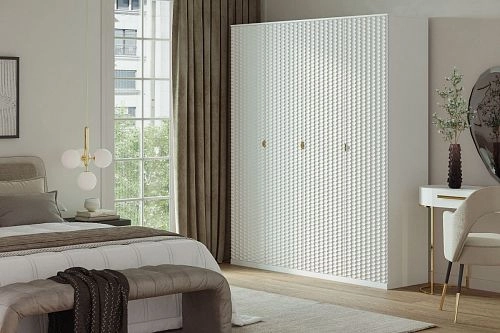 Шкаф распашной Тоди-4 Белый - фото 1