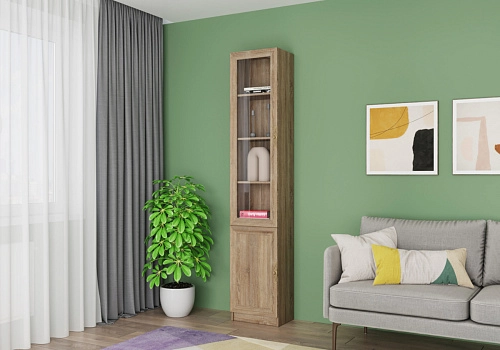 Книжный шкаф Карлос-009 Дуб Сонома - фото 1