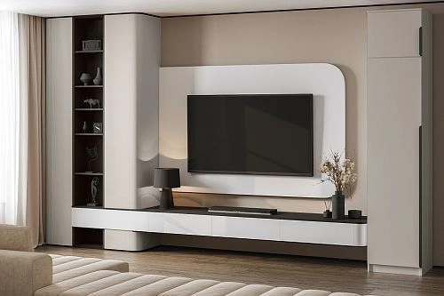 Шкаф распашной Марсель-1 с антресолью Кашемир - фото 1