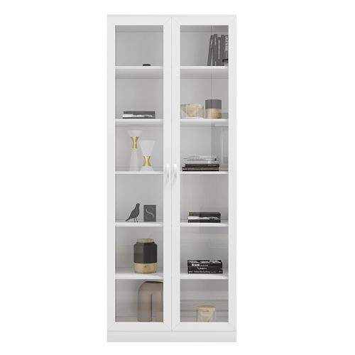 Книжный шкаф Библиограф 2.1 Квадро Белый - фото 4