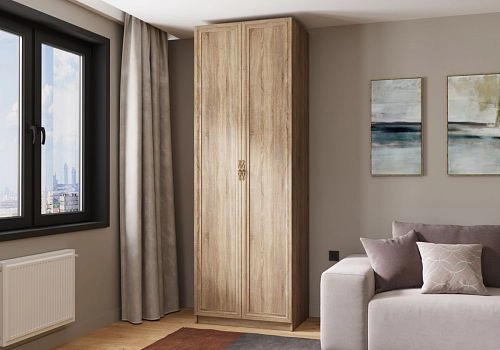 Шкаф распашной Карлос-024 Дуб Сонома - фото 1