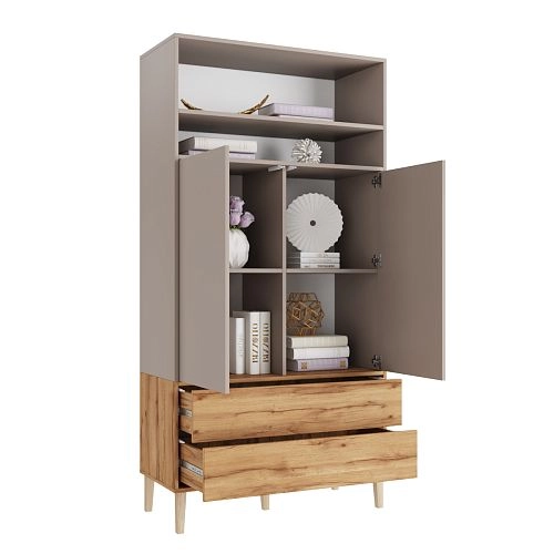 Шкаф распашной Скарлет-13 Дуб Золотистый - фото 2