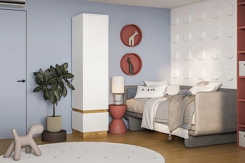 Шкаф распашной Exeed-1 Белый - фото 1