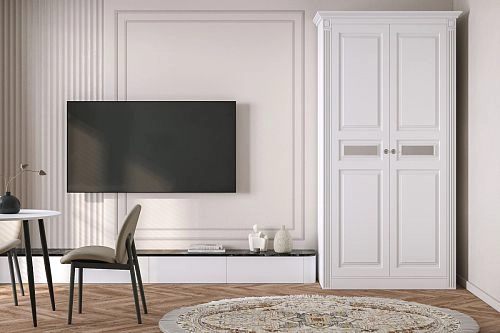 Шкаф распашной Классика Люкс-2.5 МДФ - фото 1