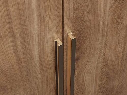 Шкаф распашной Эдинбург-5 Дуб Кастелло коньячный - фото 2