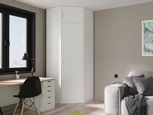 Шкаф угловой Алиса-11 Белый - фото 1