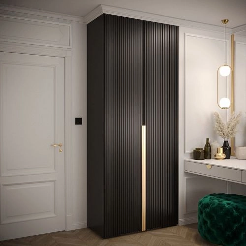 Шкаф распашной Мидл-1 Чёрный - фото 1