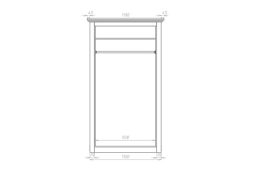 Шкаф-купе Кристалл-2 МДФ - фото 3