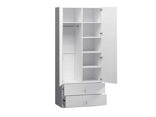 Шкаф распашной Банни-2.2 Белый - фото 10