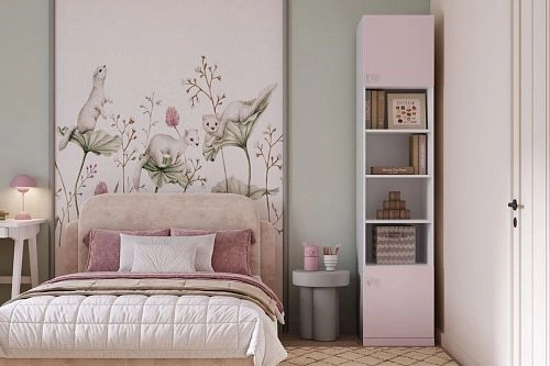 Пенал Банни-2 Розовый Лайт - фото 1