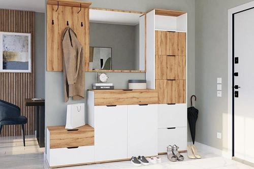 Прихожая Санти 2 Белый - фото 1