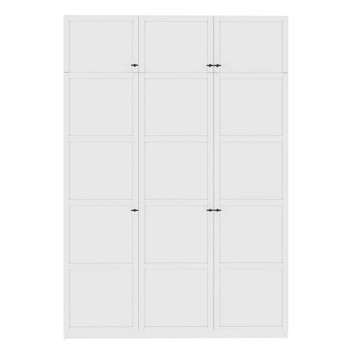 Шкаф распашной Скаген-3 с антресолью Белый - фото 3