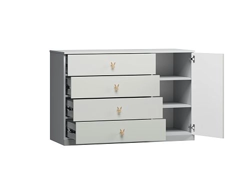 Комод Банни-2 Светло-Серый - фото 5