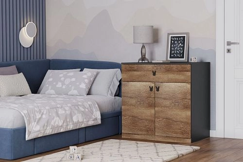 Комод Банни-1 Дуб Мореный - фото 1