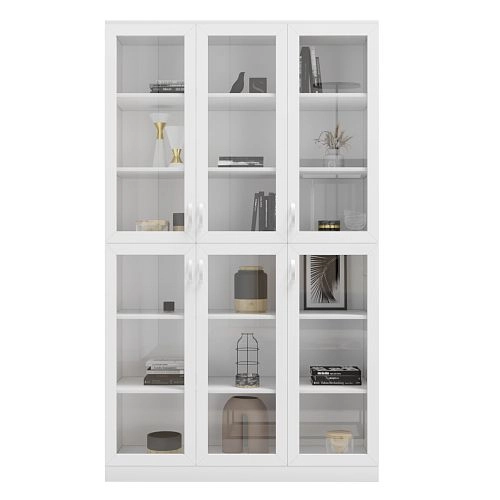 Шкаф Библиотека Библиограф 3.2 Квадро Белый - фото 4