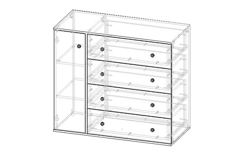 Комод Колорадо-5 МДФ - фото 3