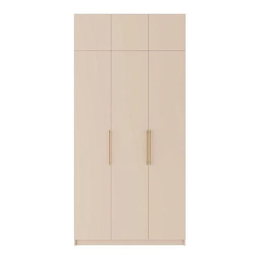 Шкаф распашной Калифорния-3 с антресолью Сатин - фото 4