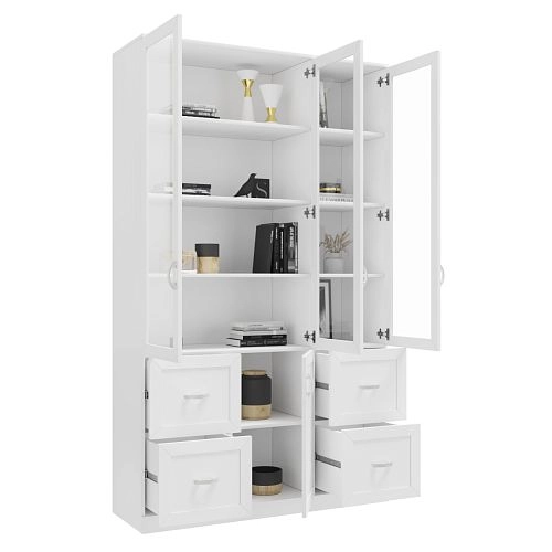 Шкаф Библиотека Библиограф 3.5 Квадро Белый - фото 2