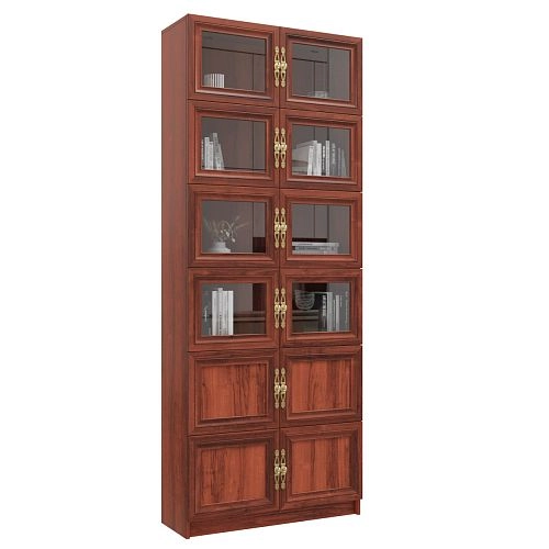 Шкаф книжный Карлос-044 Орех Итальянский - фото 3