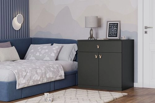 Комод Банни-1 Черный Агат - фото 1