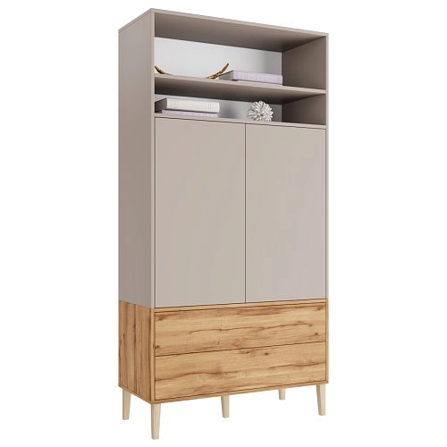 Шкаф распашной Скарлет-13 Дуб Золотистый - фото 3