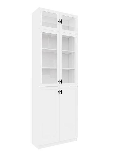 Стеллаж Билли Хелена-21 с антресолью Белый/Черный - фото 4