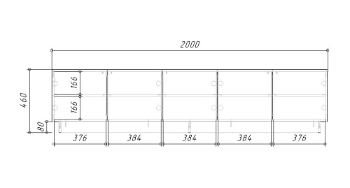 ТВ тумба Алиса 2 Черный - фото 5