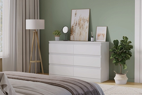 Комод Стефани Мальм-15 Белый - фото 1