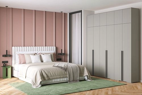 Шкаф распашной Лоренсе-6 с антресолью Кашемир - фото 1