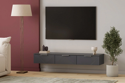 ТВ тумба Салерно NEW 3 Графит - фото 1
