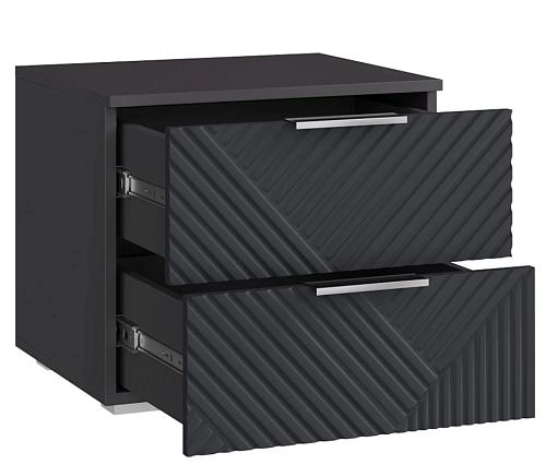 Тумба прикроватная Салерно NEW 2 Графит - фото 3