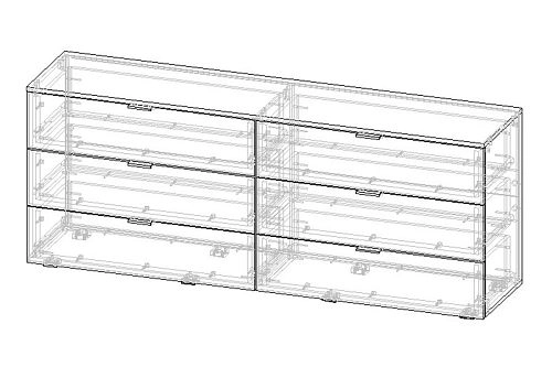 Комод Тоди-6 Графит - фото 3