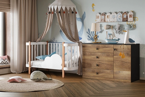 Комод Банни-2 Дуб Мореный - фото 1