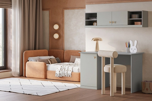 Стенка детская Банни-12 Светло-Серый - фото 1