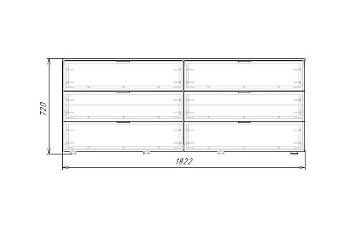 Комод Тоди-6 Графит - фото 4