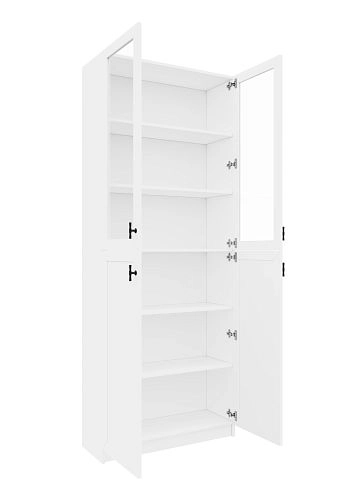 Стеллаж Билли Хелена-21 Белый/Черный - фото 5