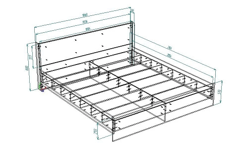 Кровать Алина, ширина-140 - фото 7
