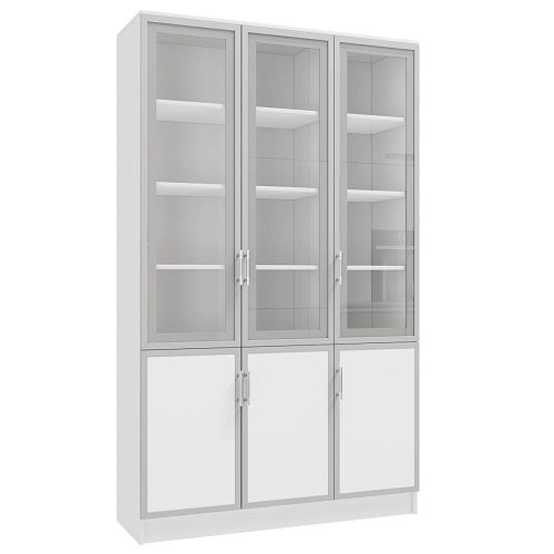 Книжный шкаф Альма-15 Белый - фото 3