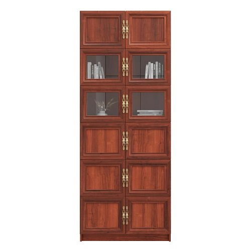 Шкаф книжный Карлос-048 Орех Итальянский - фото 4