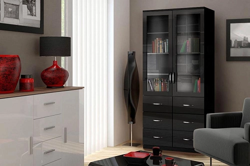 Книжный шкаф Моне 2.5 МДФ - фото 1