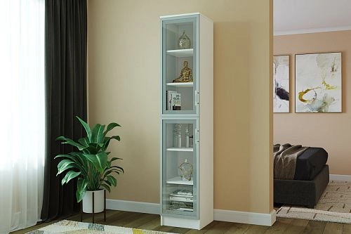 Книжный шкаф Альма-2 Белый - фото 1