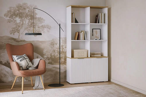 Стеллаж Салерно 2 Белый - фото 1